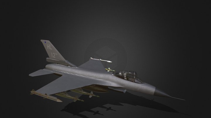 F-16 Fighting Falcon | NATO | GameReady – Modèle 3D gratuit STL