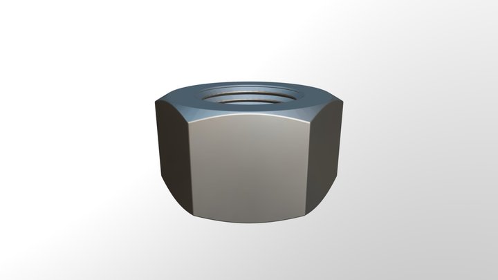DIN 934 - 1982-1 3D Model