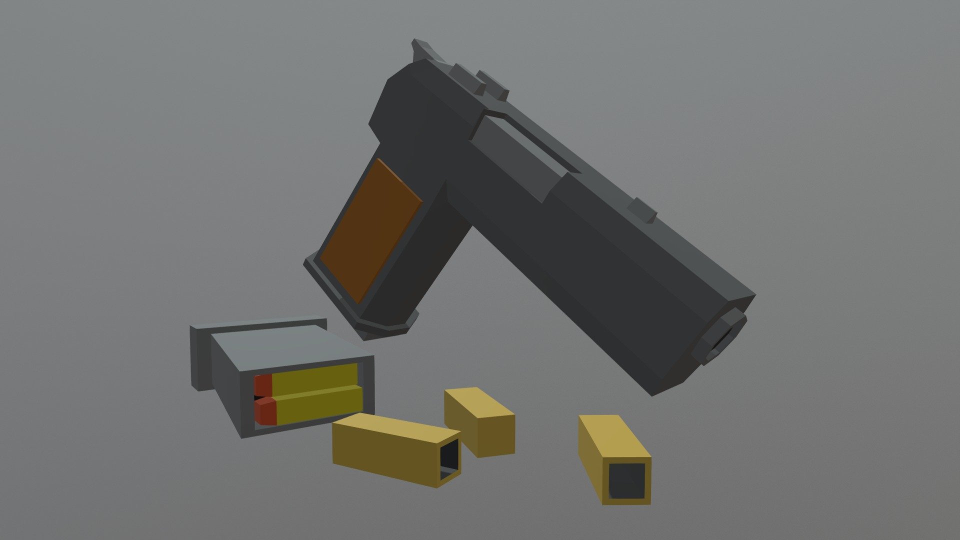 Unturned styled Pistol 3D model by VennyBoi [1d780ad] Sketchfab