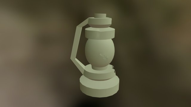 Old Post Apocalyptic Lantern 3D Model