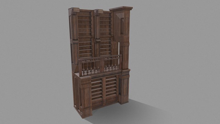 library / study collection 3D Model