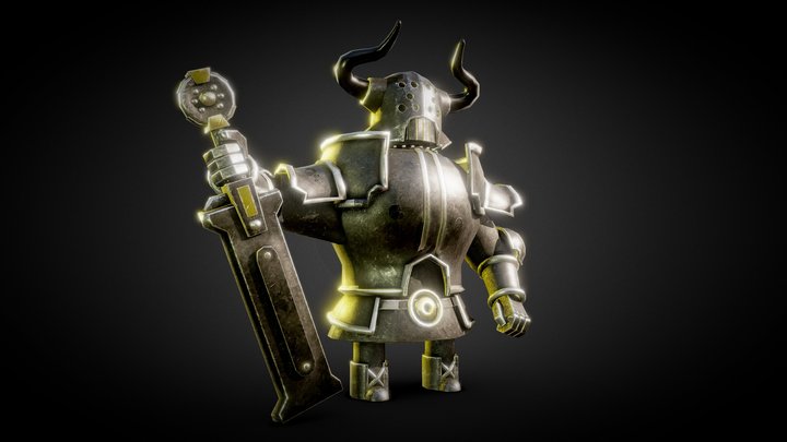 Miniature Knight 3D model 3D Model