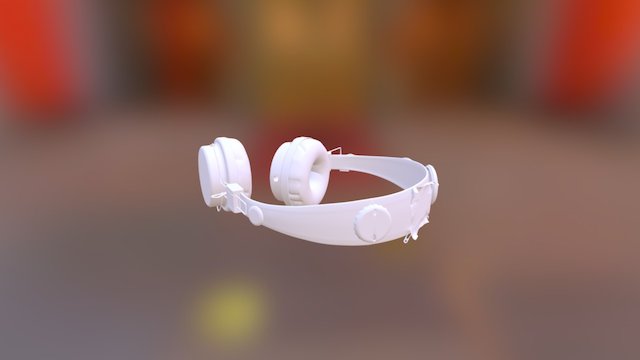 Headphones High Poly Model 3D Model