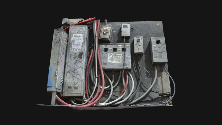 Street Electric Boxes - Urban Tbilisi 3D Model