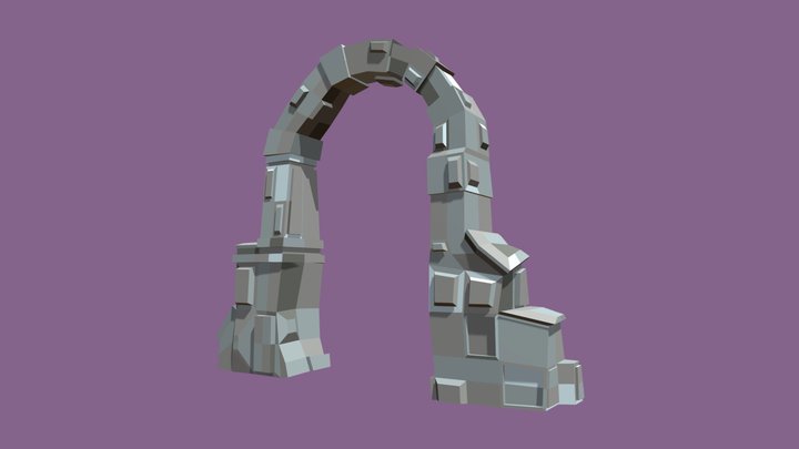 Low Poly - Archway 3D Model