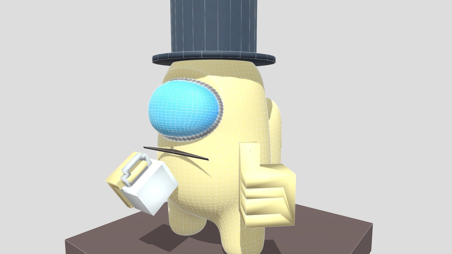 A Among Us Player With A Cup Of Coffee