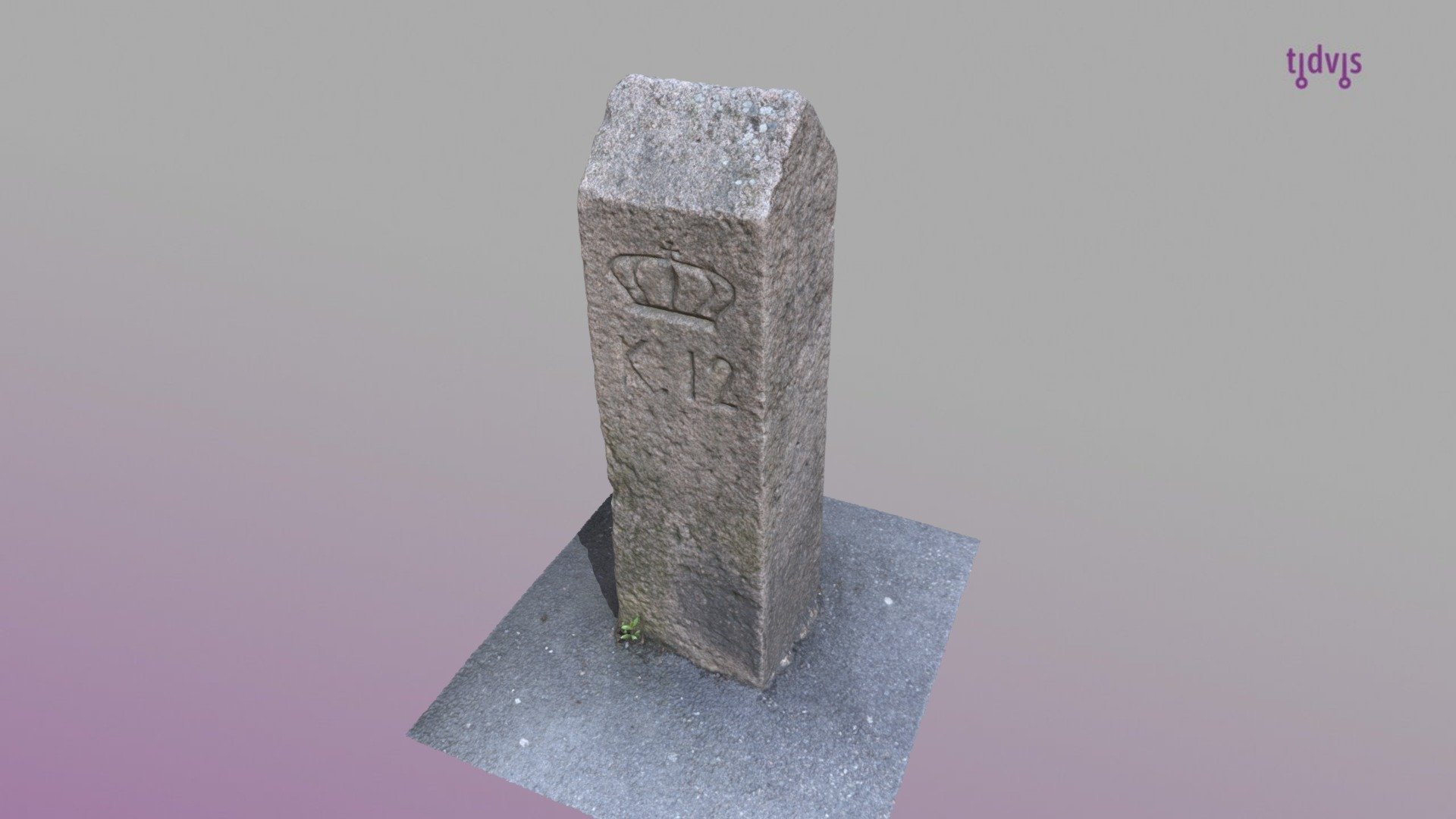 1878 Kristiania / Aker grensestein #12