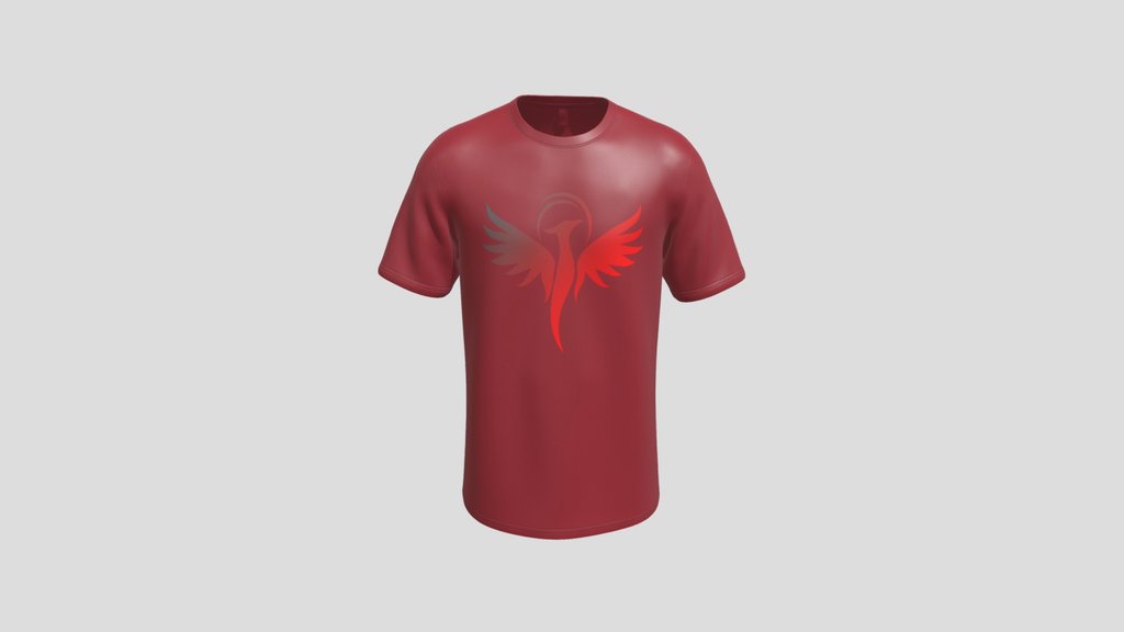 Red Phoenix Graphic T Shirt