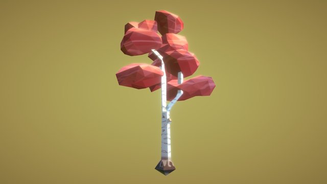 Birch Tree - Low Poly 3D Model