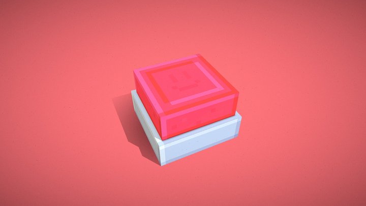 Minecraft button – Free 3D Model STL