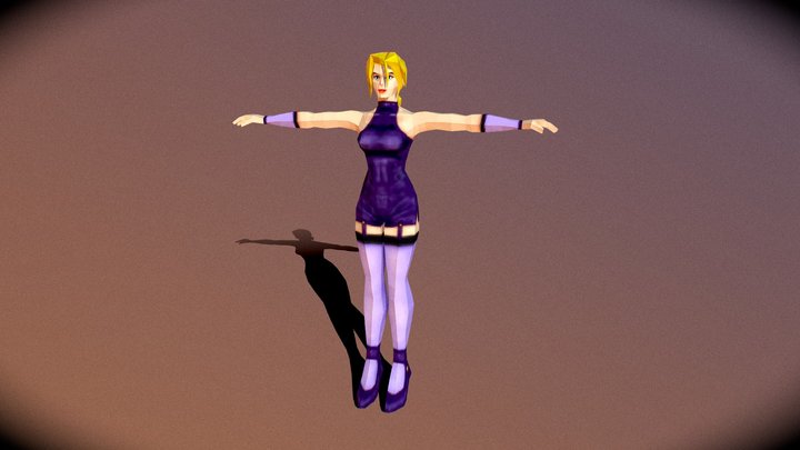 Tekken 7 personagem base de Nina William victoria3 daz3d modelo 3D gratuito  - .obj .cr2 - Free3D