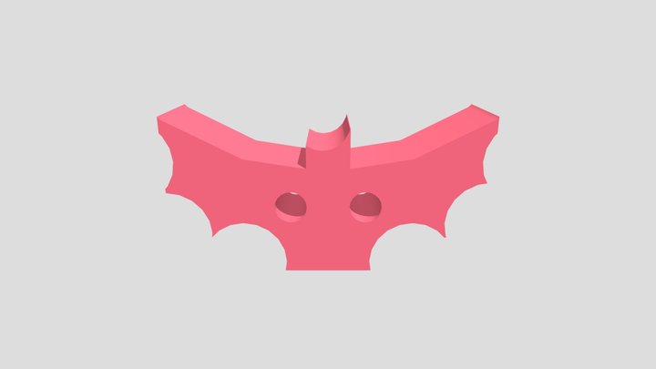 Bat Button 3D Model