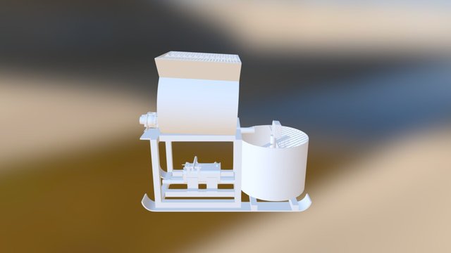 Concrete Blender, Mixer 2 3D Model