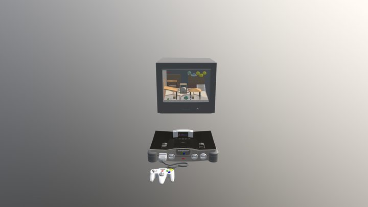 Nintendo64+clocktown 3D Model