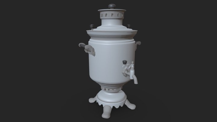 Detail&ColorDraftSamovar 3D Model