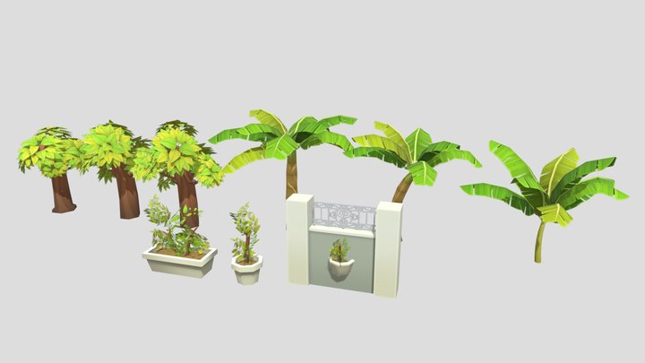 Plant - Tree - Palmtree 3D Model