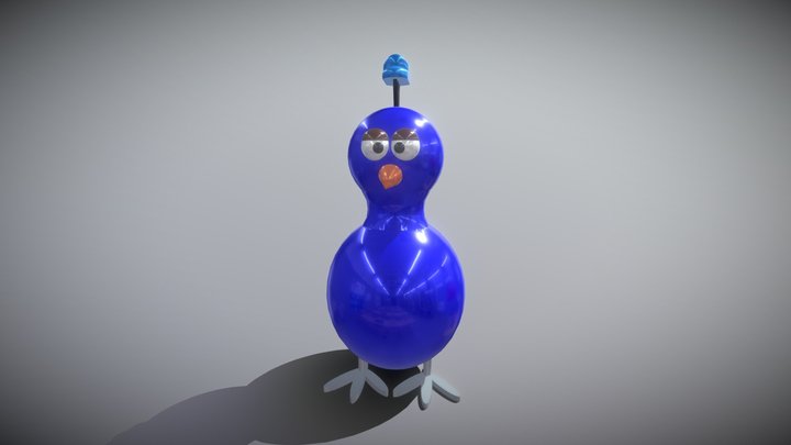 AR Peacock For Co Spaces 3D Model