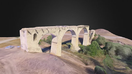 Stavropol-Armavir railway Novokavkazskii bridge 3D Model
