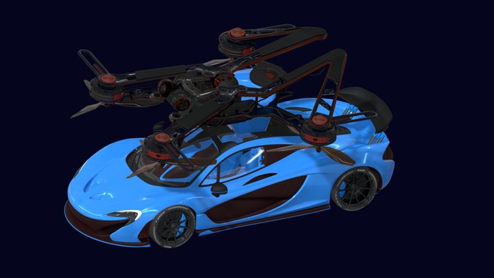 Flying-car 3D models - Sketchfab