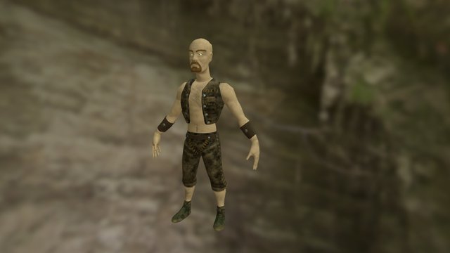 Sean the Fisher Man 3D Model