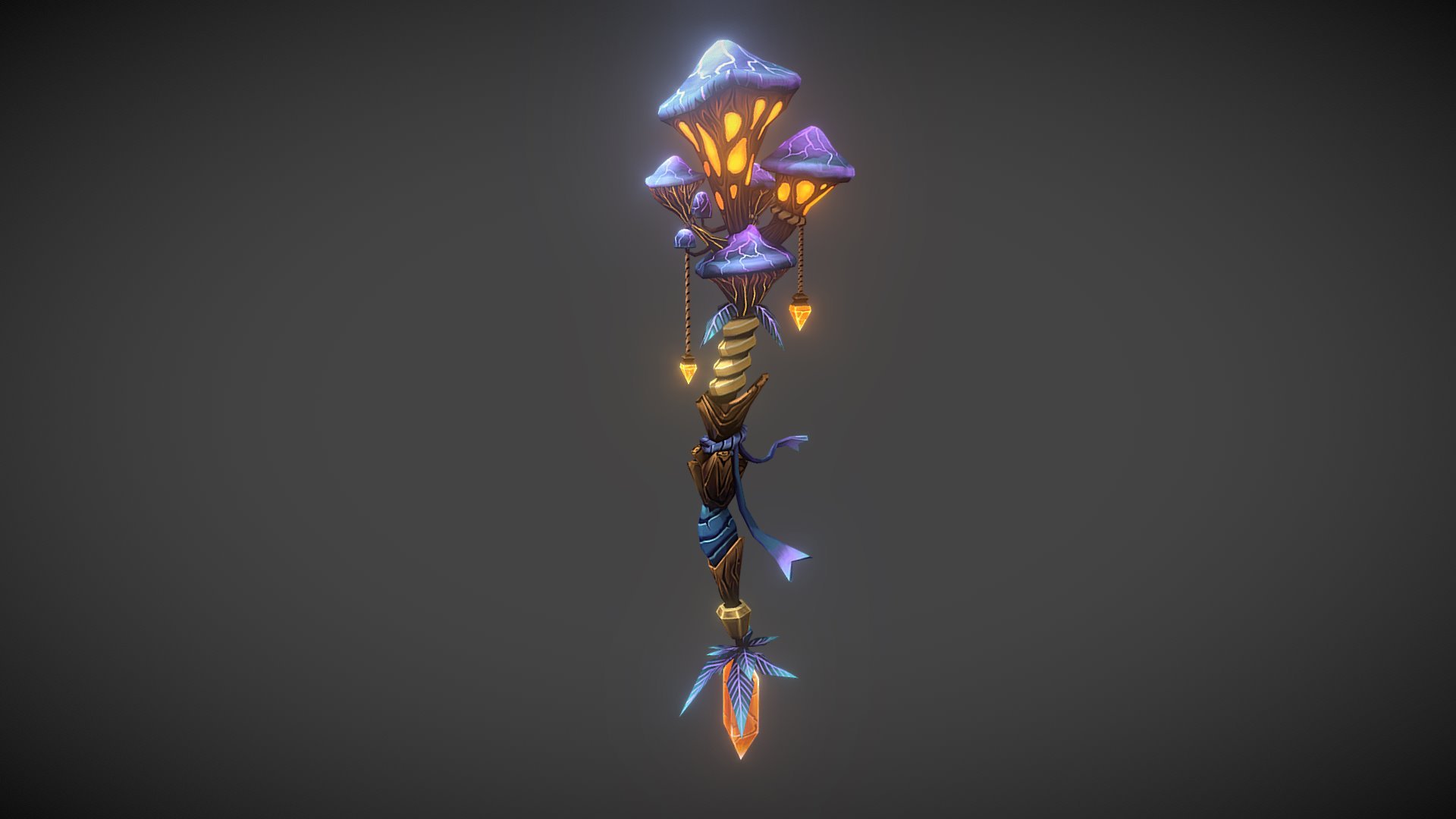 Blooming Fungarian Wand - stylized WOW-Weapon
