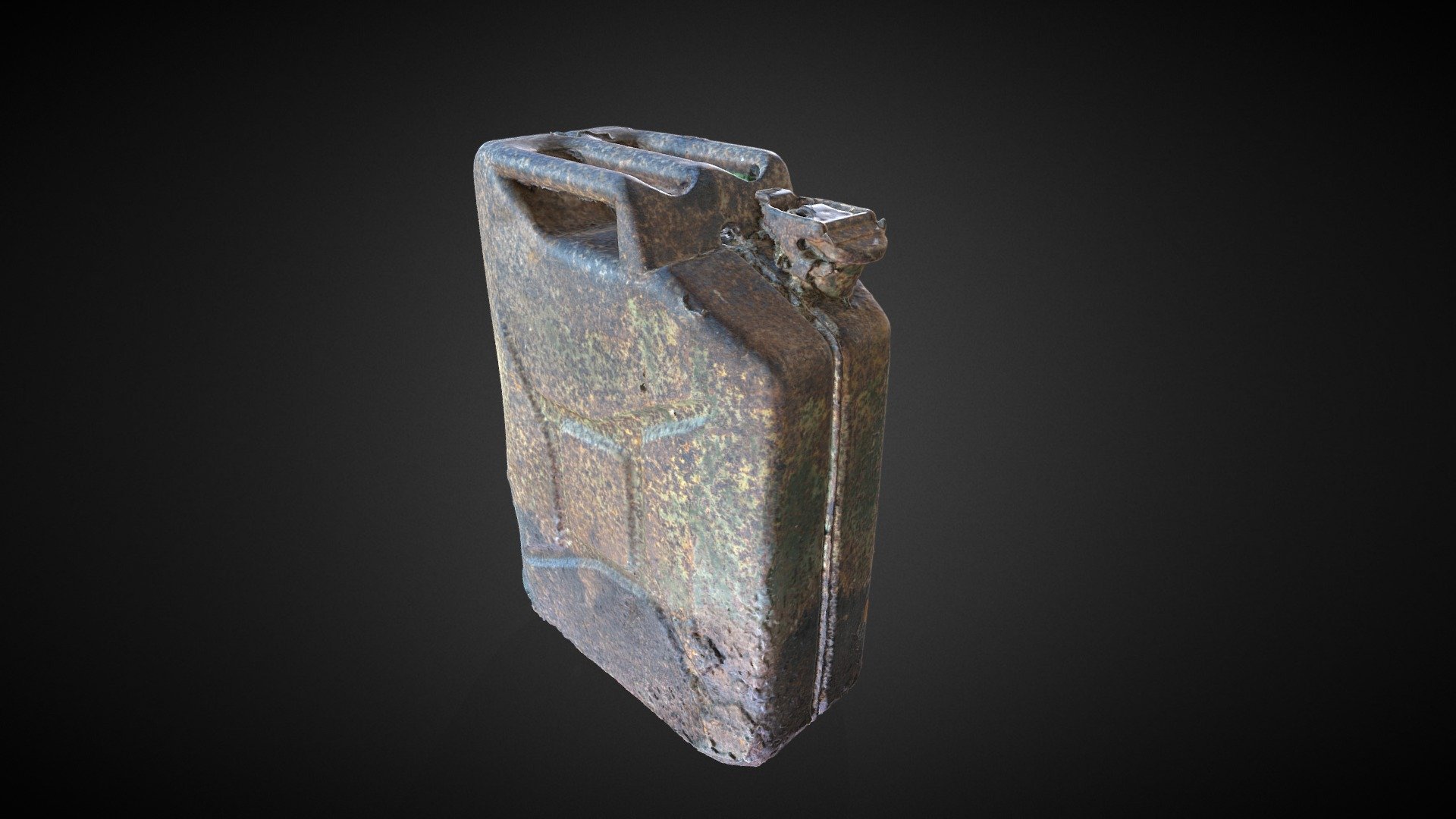 WWII Photoscanned Jerrycan