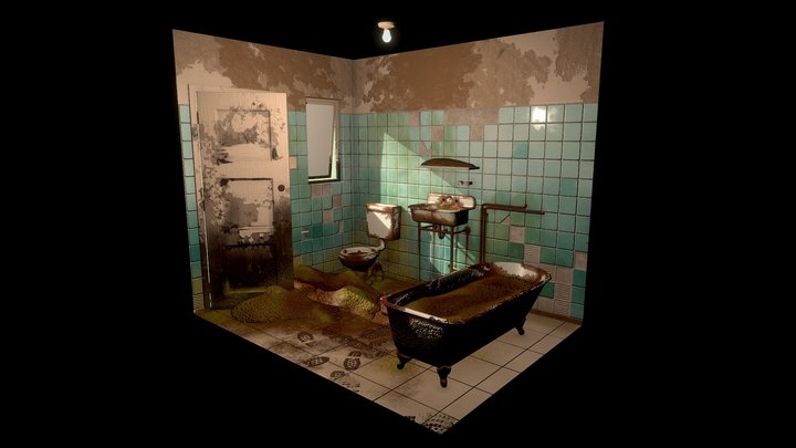 Bathroom Diorama 3D Model