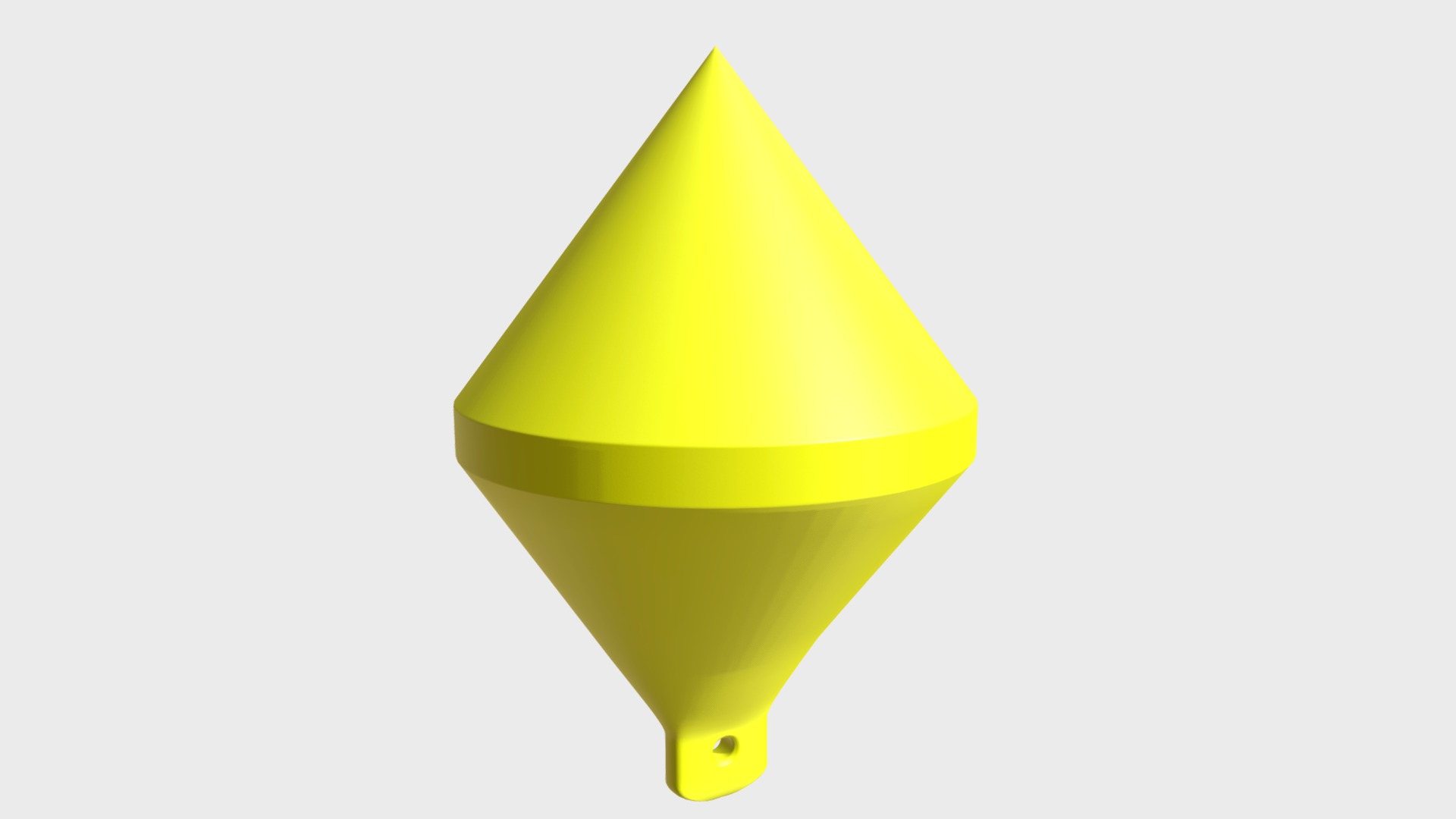 3D model Conic marker buoy - This is a 3D model of the Conic marker buoy. The 3D model is about chart, funnel chart.