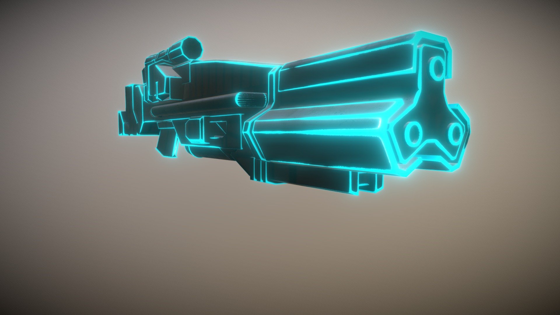 SciFi Neon Gun Download Free 3D model by TheLastSlice [1d8b404