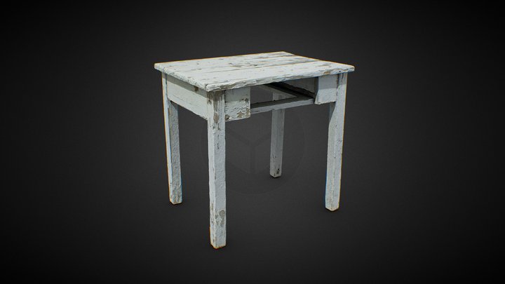 Table Wood 3D Scan 3D Model