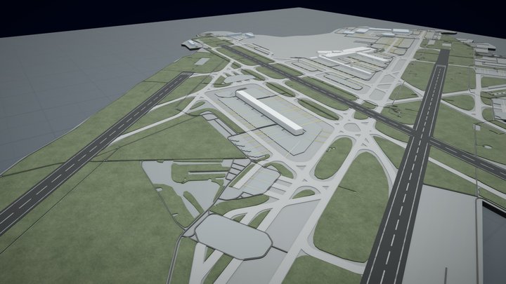 Zürich Airport 3D Model