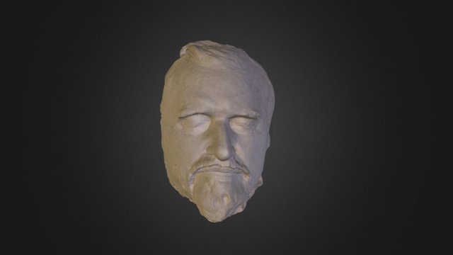 Leland Stanford death mask 3D Model