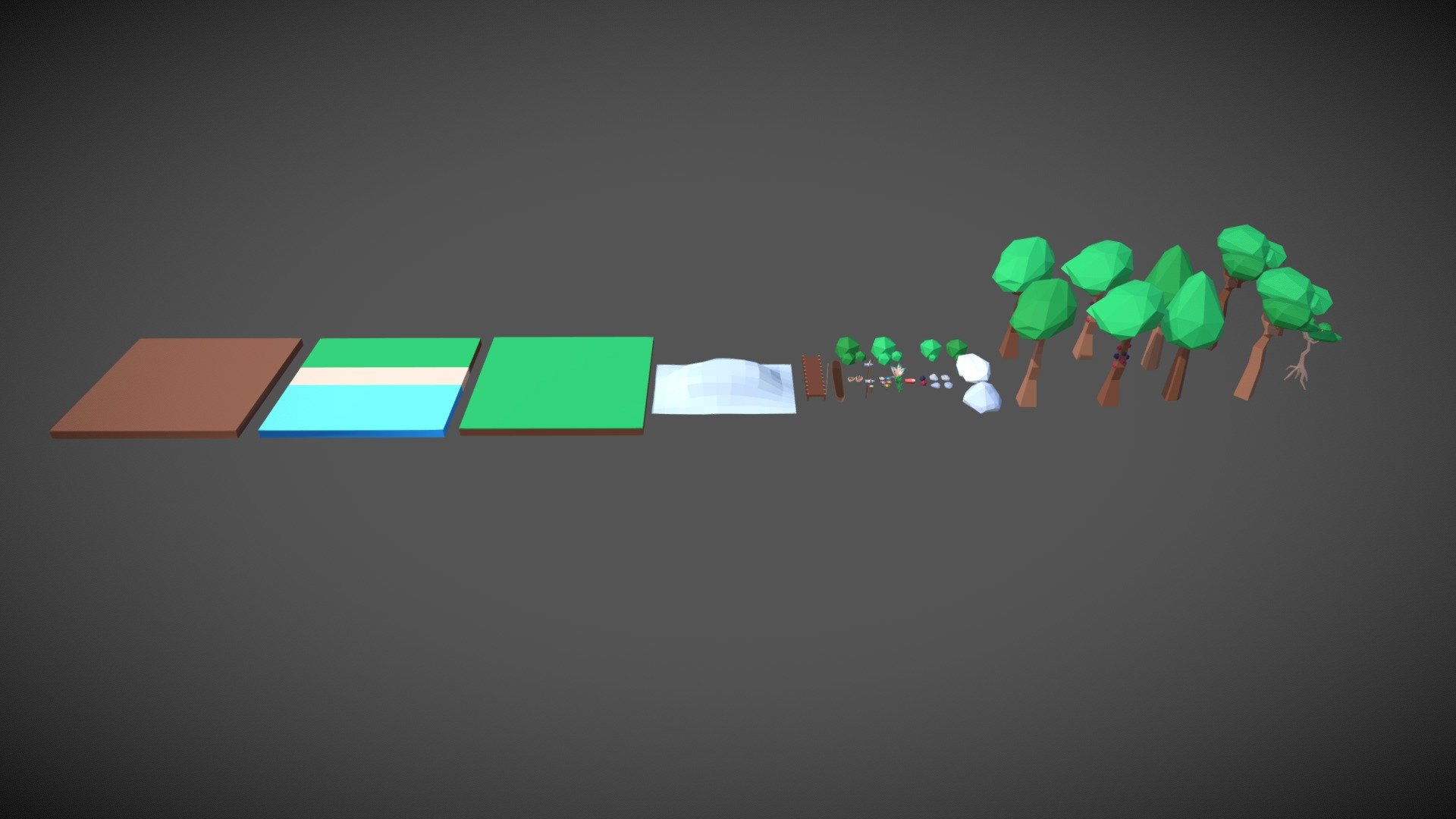 Nature Kit - Low-Poly (Sambaquis/Shellmound)