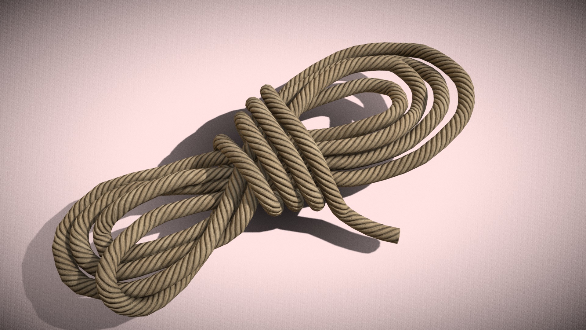 3D model Rope Pile - This is a 3D model of the Rope Pile. The 3D model is about a drawing of a snake.