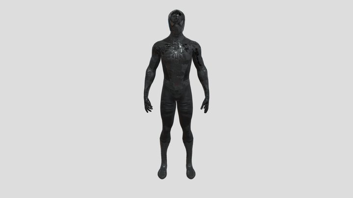 black Spiderman 3D Model