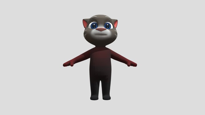 Talking Tom No Clothes 3D Model