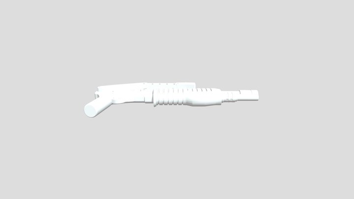 Printable Lego compatible Spas 12 shotgun 3D Model