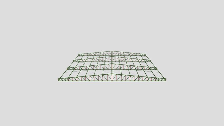 GALPÃO 20x19 DUAS AGUAS 3D Model