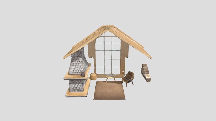 Cozy Cabin Retreat 3D Model