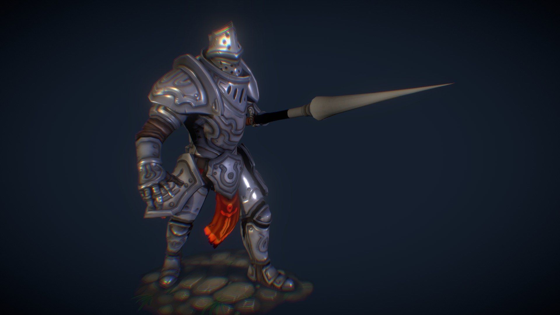 Steel Knight Golem 3D model by Gregory Ktau (ktau) [1d918fa] Sketchfab