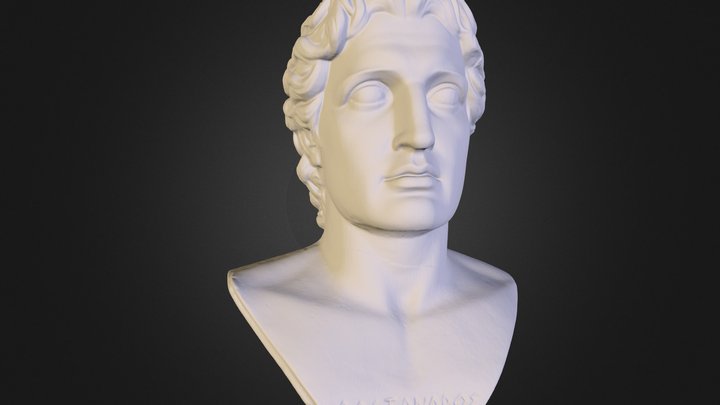 Alexander the Great statue 3D Model