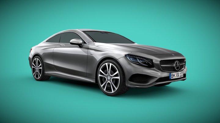 Car Coupe low poly 3D Model
