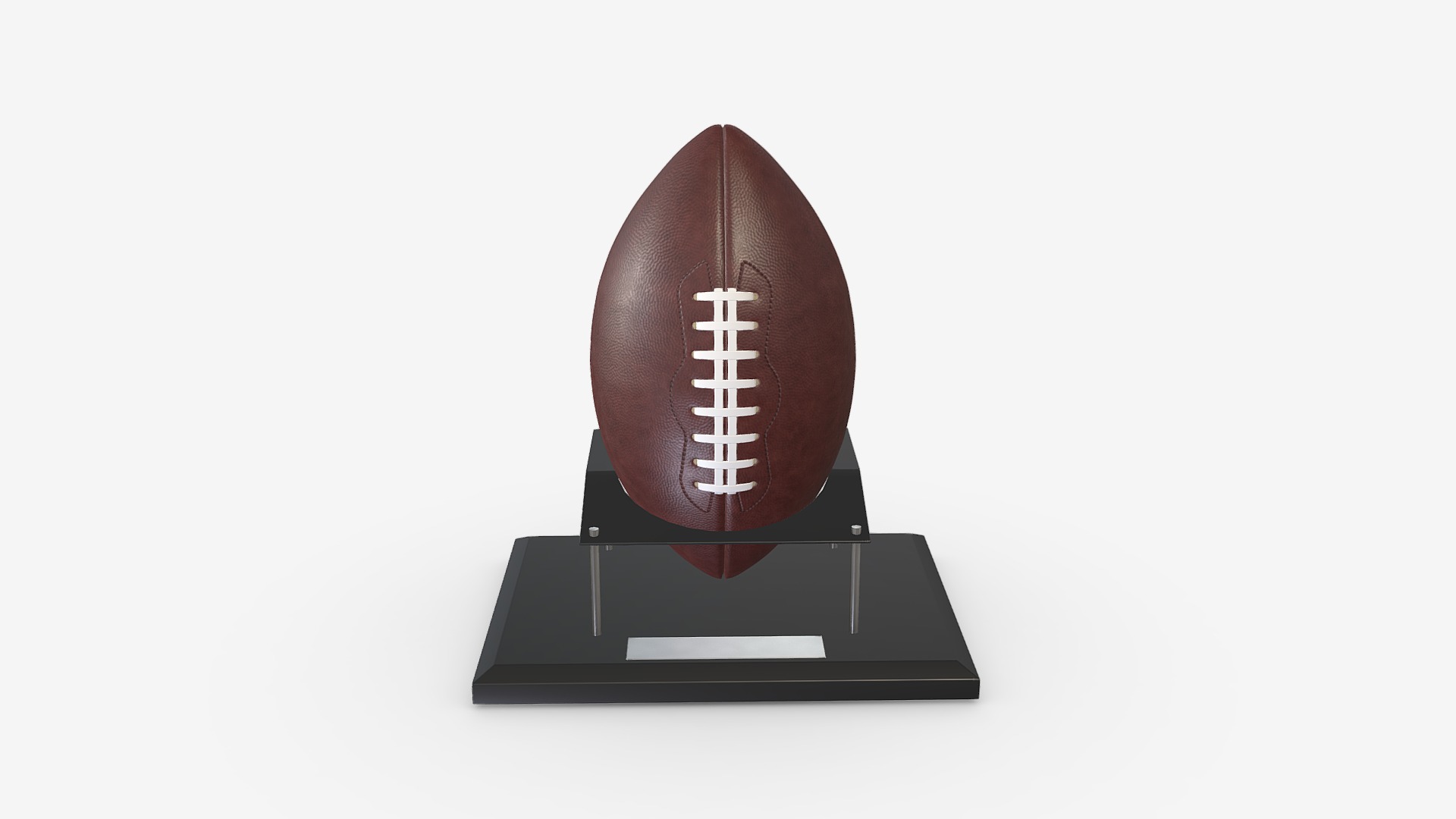 3D model american football with stand - This is a 3D model of the american football with stand. The 3D model is about logo.
