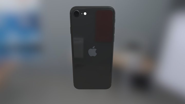 iPhone SE 2 | Black 3D Model
