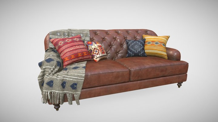 Chesterfield Sofa 3D Model