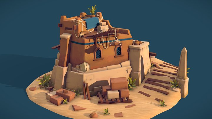 DAE Villages - Pharaoh’s Brick Makers 3D Model