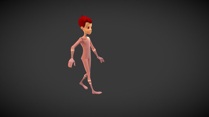 Walking Man 3D Model