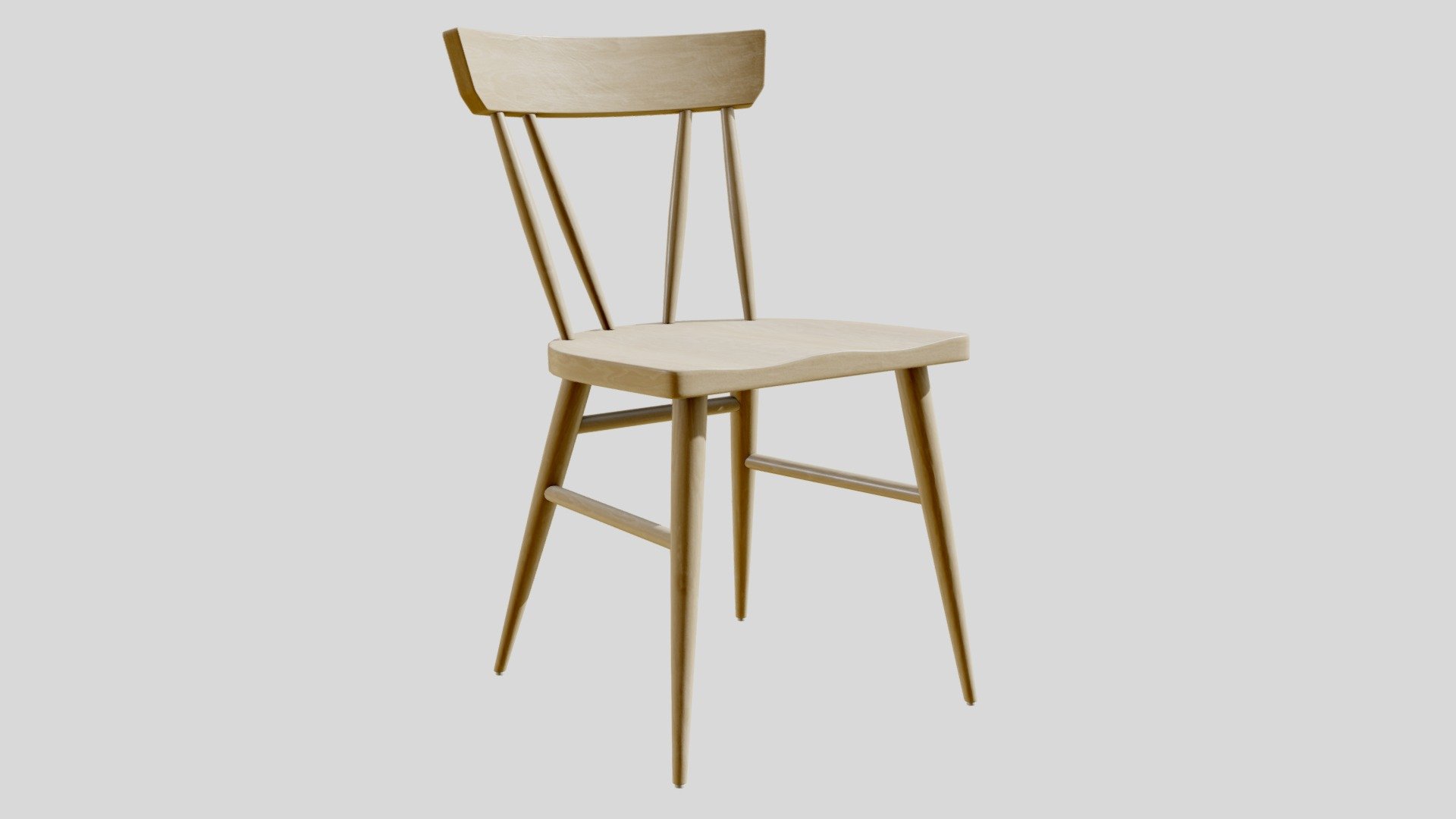 Crate&Barrel Juni Dining Chair Buy Royalty Free 3D model by 3detto
