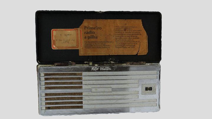 Rádio RCA Victor da Carmen Miranda / Almirante 3D Model