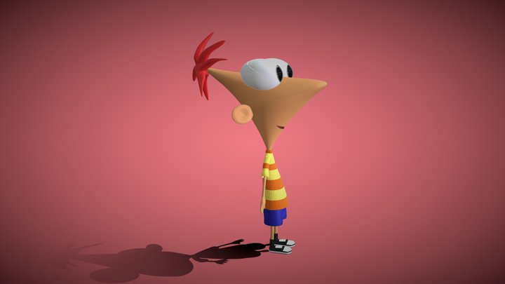 Phineas - From Phineas & Ferb - By Sudiptkmr 3D Model